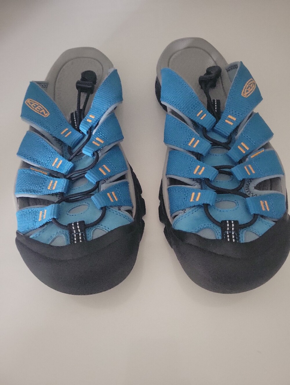 NWOB KEEN Women’s Size 11 M Newport Slide Sandals Fjord Blue/Poppy 1027312
